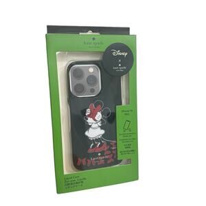 Kate Spade Minnie Mouse Red Bow Iphone 14 Pro Liquid Case
